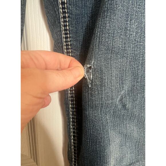 Vintage Y2K 2000s 17/21 Exclusive Denim Women's Jeans Missing Back Button Size 4 - Picture 6 of 14